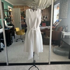 Alice + Olivia White Midi Dress